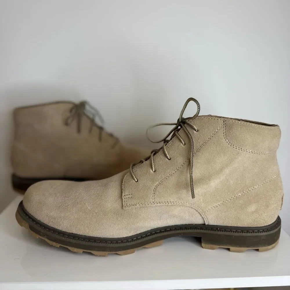 Sorel Madison II Chukka Boot Men’s Size 13 Sandy Tan Suede Casual Waterproof